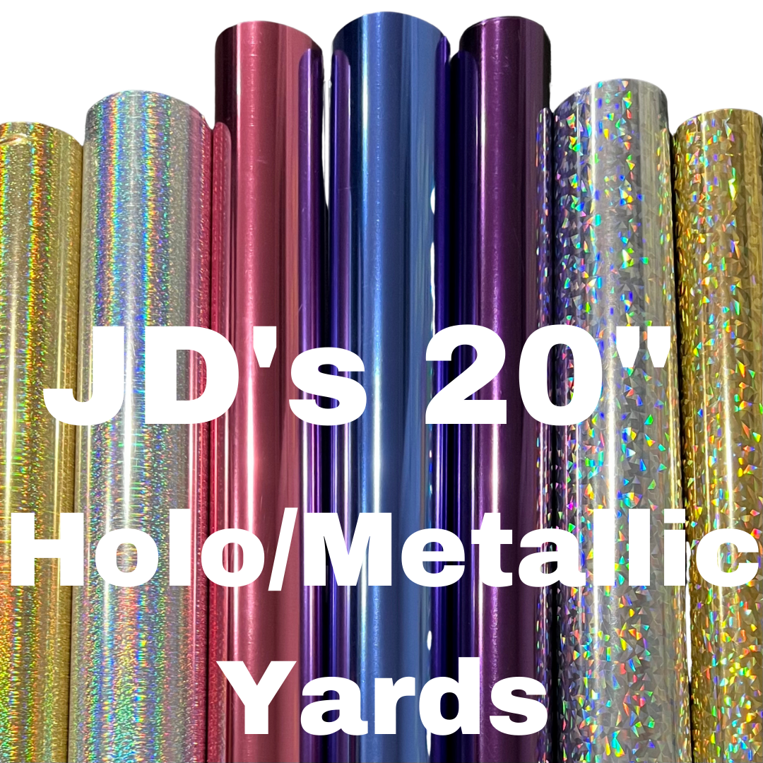 JD's 20" Holo/Metallic Vinyl 1 Yard 20" x 36" - JD's Tees & Vinyl